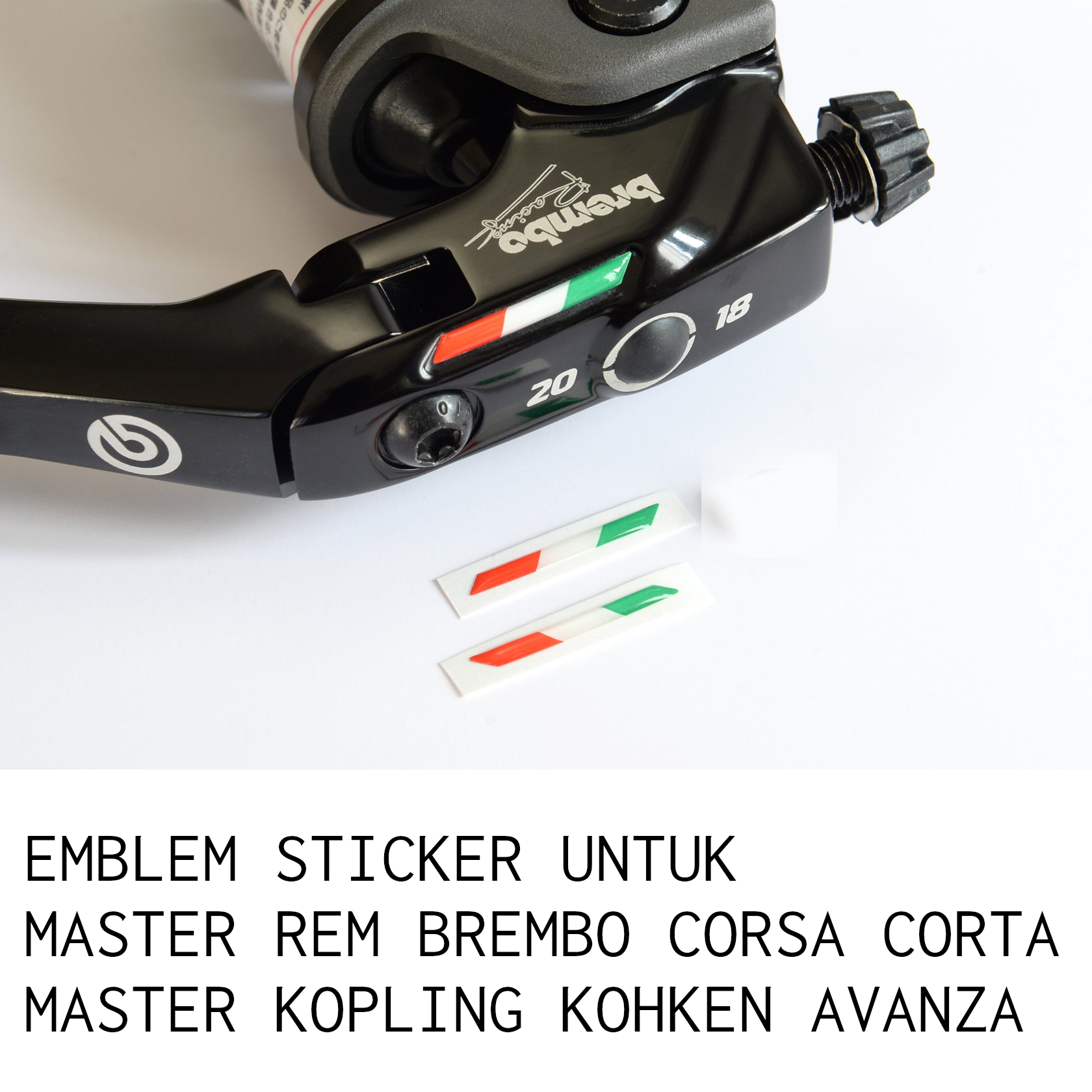 Emblem Sticker Master Rem Brembo Corsa Corta Kopling Kohken Avanza