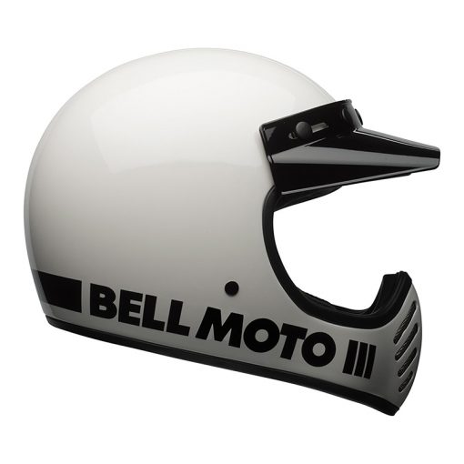 Helm Bell Moto-3 Classic White