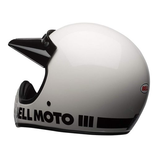 Helm Bell Moto-3 Classic White