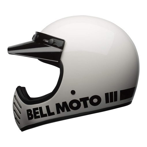 Helm Bell Moto-3 Classic White