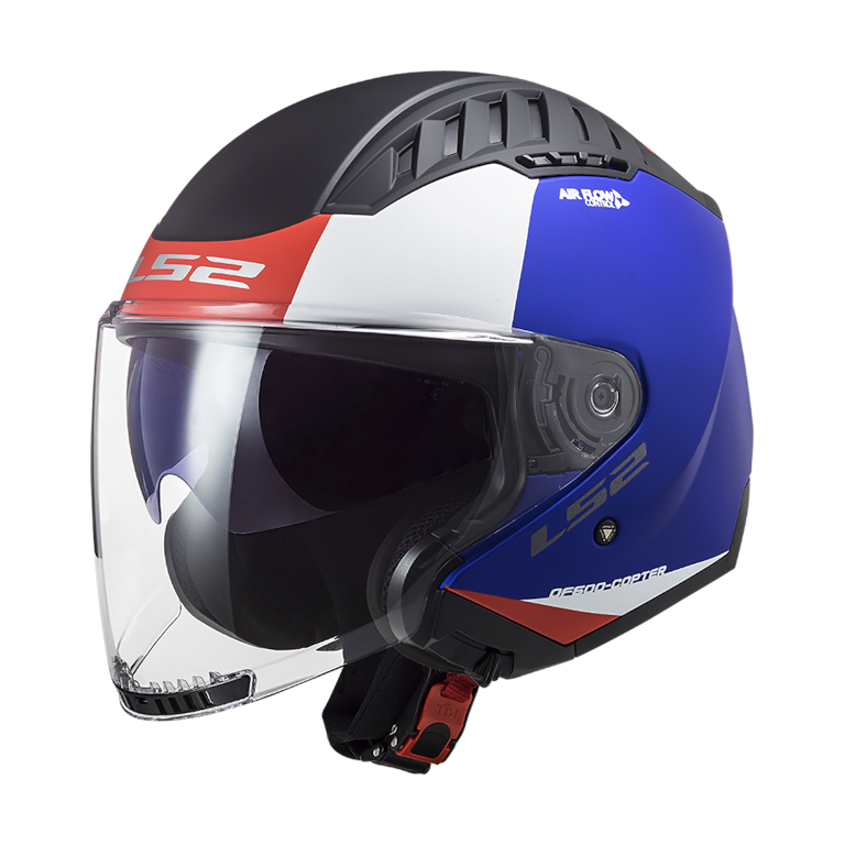 LS2 OF600 Copter Urbane Matt Blue Red
