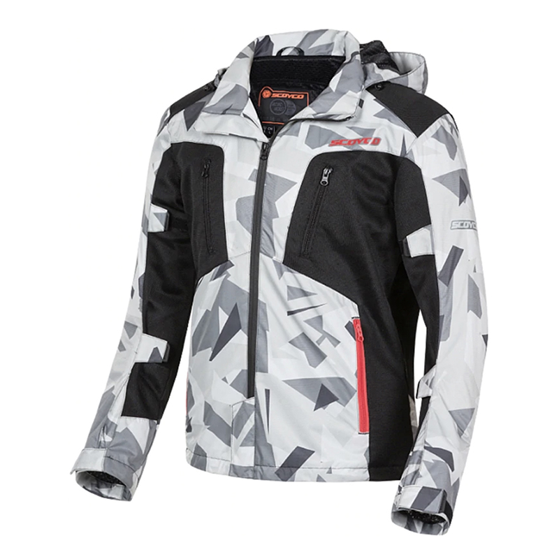 Jaket Scoyco JK99 Camouflage Motorcycle Hooded Jackets