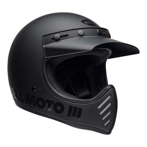 Helm Bell Moto-3 Classic Matte Gloss Blackout