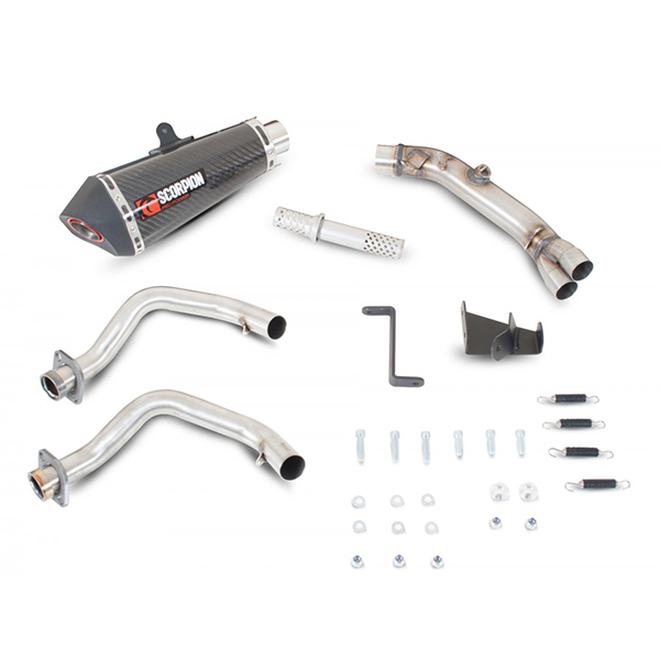 Knalpot Scorpion Carbon Serket Kawasaki ER6 Full System