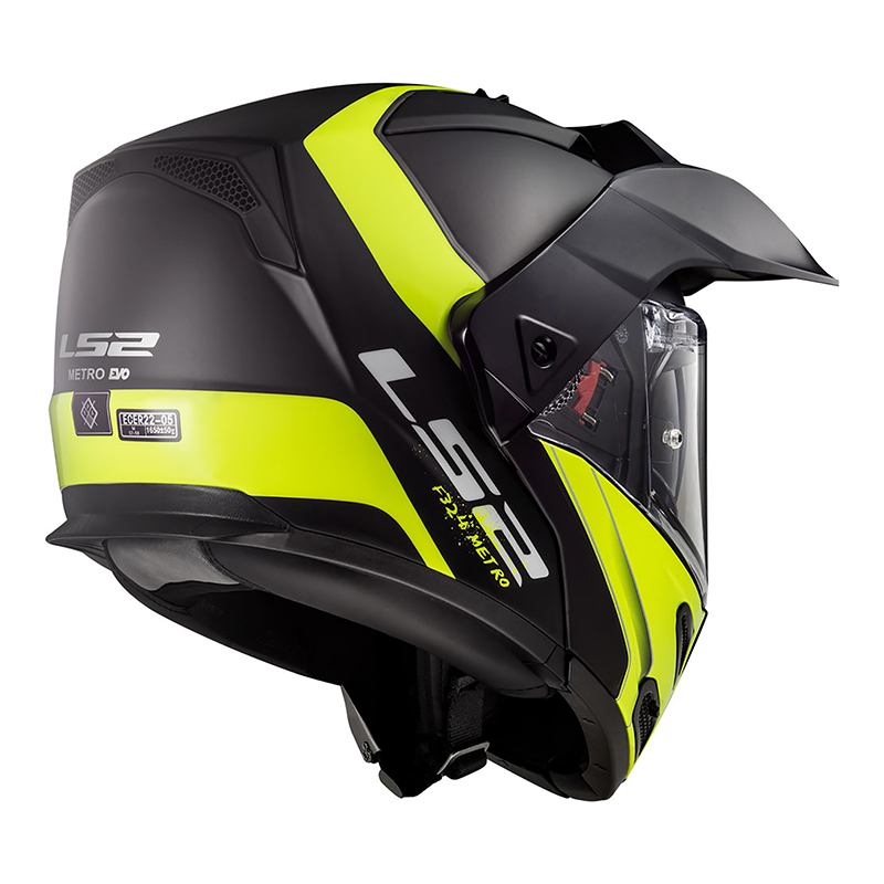 Helm LS2 FF324 Metro Evo Rapid Matt Black Gloss Yellow