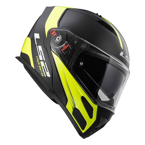Helm LS2 FF324 Metro Evo Rapid Matt Black Gloss Yellow