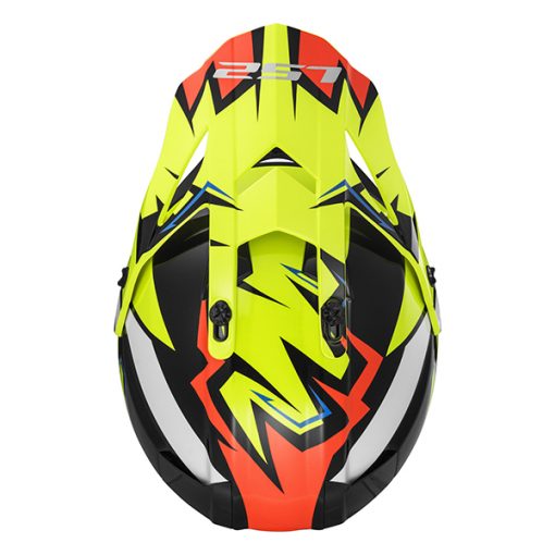 Helm LS2 MX437 Fast Volt Black Yellow Orange