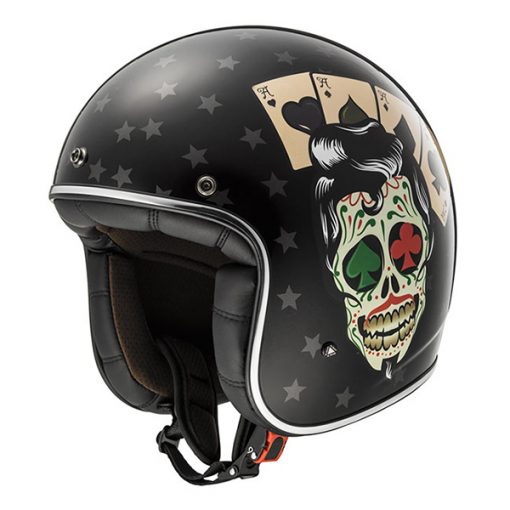 Helm LS2 OF583 Bobber Tattoo Black