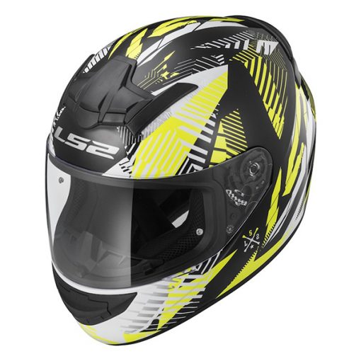 Helm LS2 FF352 Rookie Infinite White Black Yellow