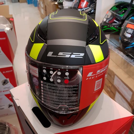 Helm LS2 FF353 Rapid Carrera Black H-V Yellow