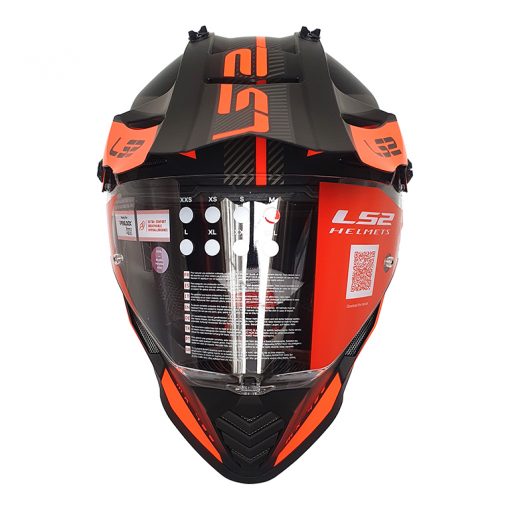 Jual Helm LS2 MX436 Pioneer Adventurer Matt Black Orange