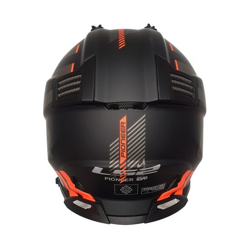 Jual Helm LS2 MX436 Pioneer Adventurer Matt Black Orange