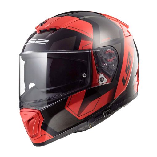 Helm LS2 FF390 Breaker Physics Black Red