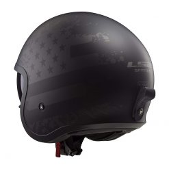 Helm LS2 OF599 Spitfire Flag Matt Black