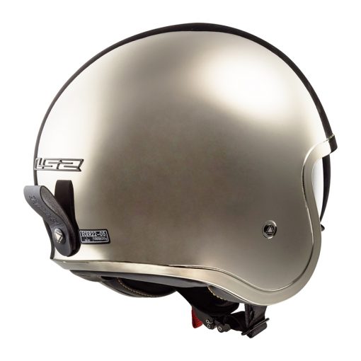 Helm LS2 OF599 Spitfire Solid Chrome