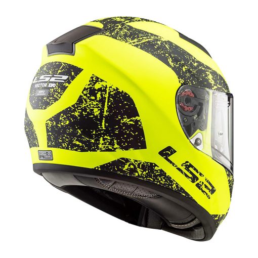 Helm LS2 FF397 Vector Evo Sign Matt Black Hi-Vis Yellow