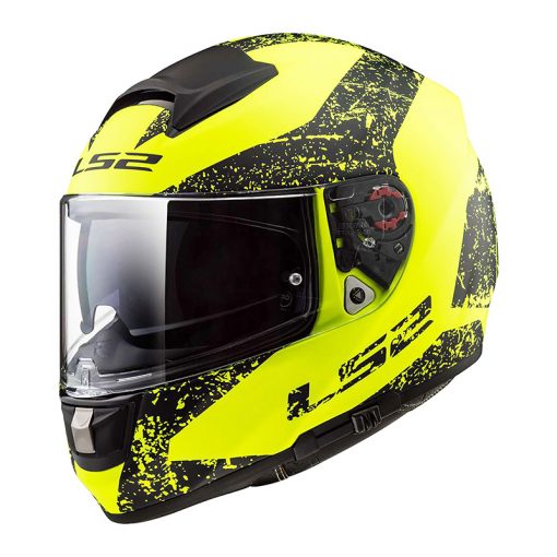 Helm LS2 FF397 Vector Evo Sign Matt Black Hi-Vis Yellow