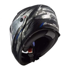 Helm LS2 FF324 Metro Evo Buzz Matt Black Titanium Blue
