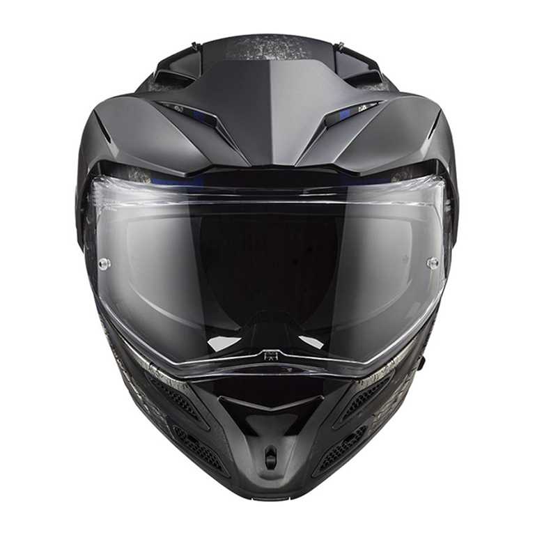 Helm LS2 FF324 Metro Evo Buzz Matt Black Titanium Blue