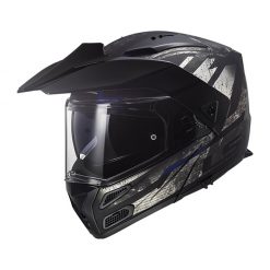 Helm LS2 FF324 Metro Evo Buzz Matt Black Titanium Blue