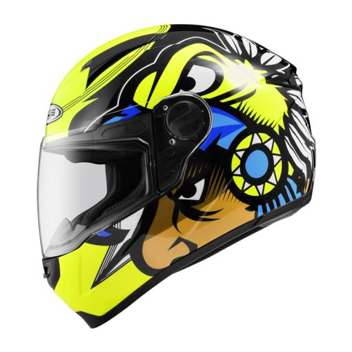 Jual Helm Zeus ZS-811 Black AL29 Fluo Yellow