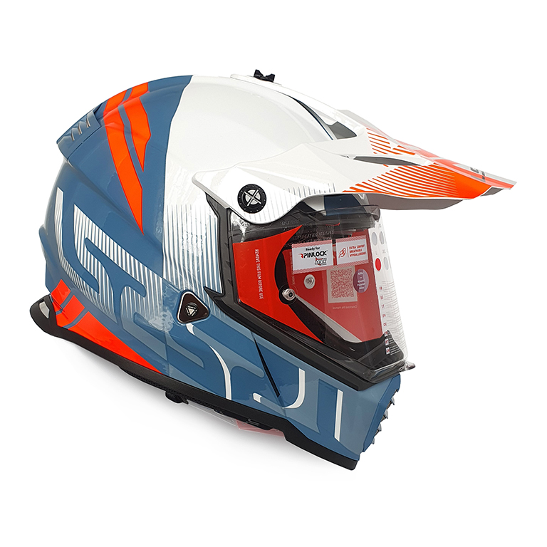 Jual Helm LS2 MX436 Pioneer Evo Evolve White Cobalt