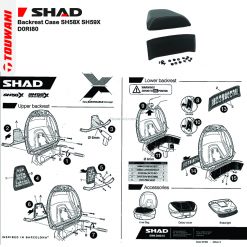 Jual Backrest Shad Case SH58X SH59X