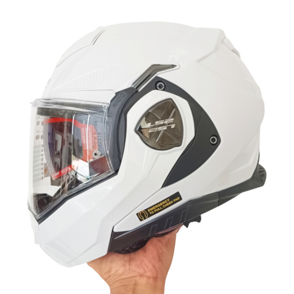 Helm LS2 Advant-X FF901 Modular Flip Back Gloss White