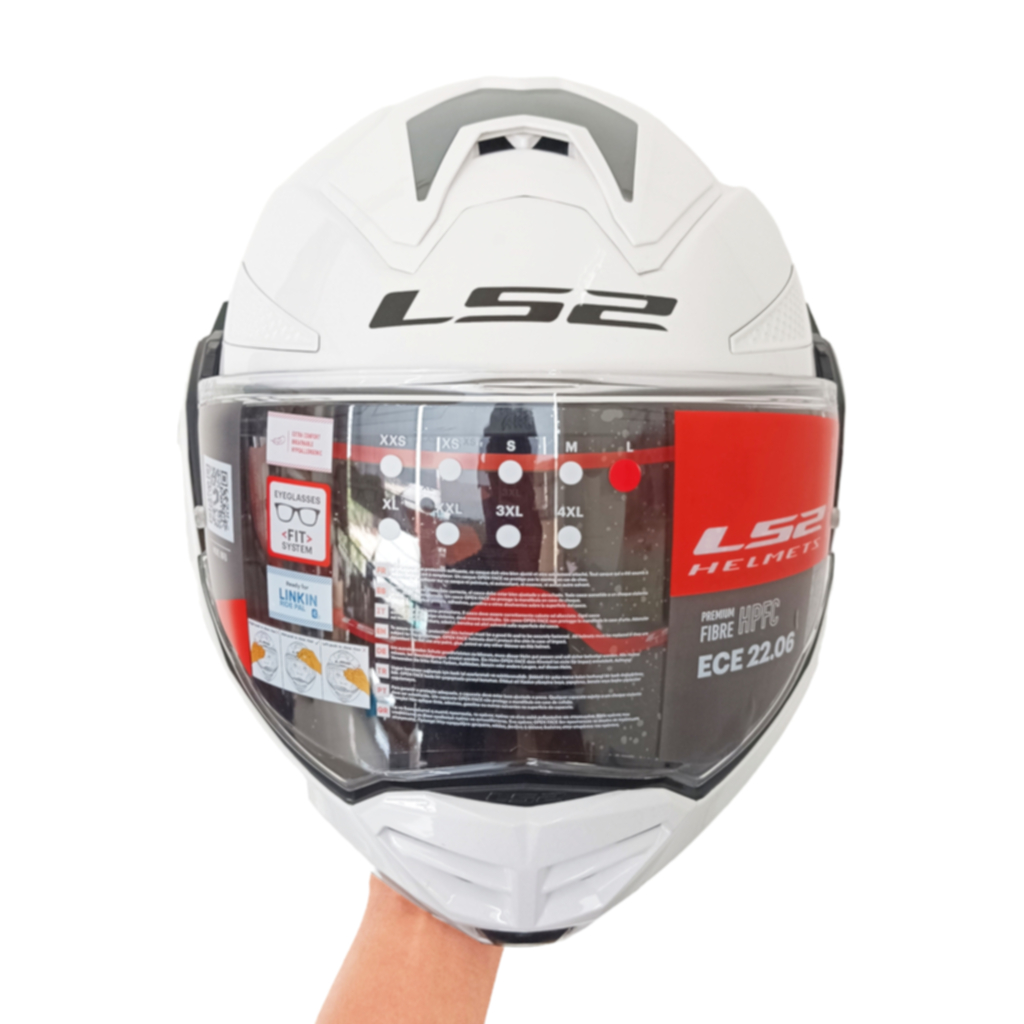 Helm LS2 Advant-X FF901 Modular Flip Back Gloss White