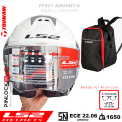 Helm LS2 Advant-X FF901 Modular Flip Back Gloss White