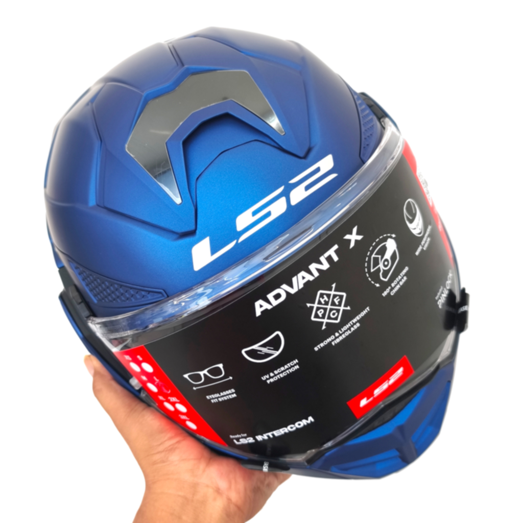 Helm LS2 Advant-X FF901 Modular Flip Back Matt Navy Blue