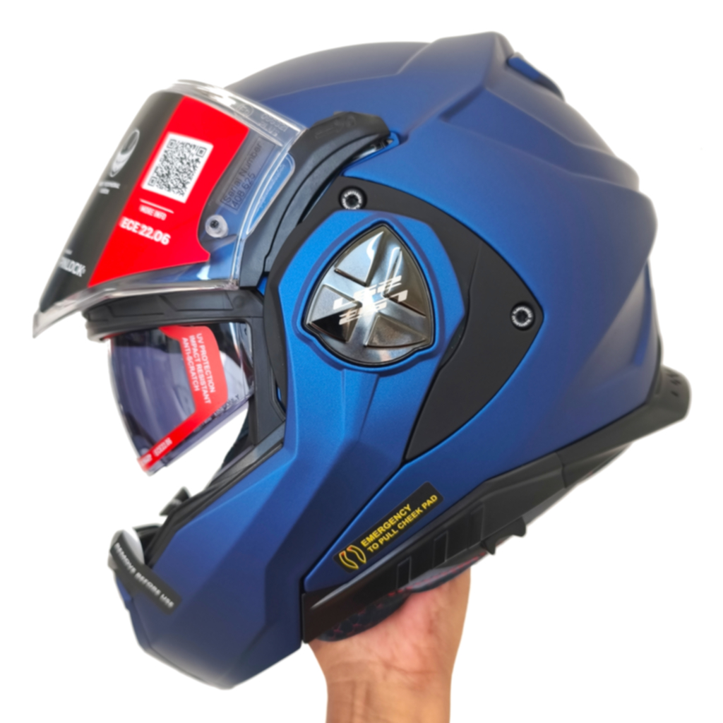 Helm LS2 Advant-X FF901 Modular Flip Back Matt Navy Blue