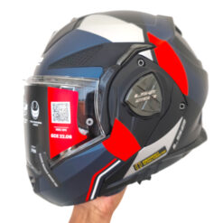 Helm LS2 Advant-X FF901 Modular Flip Back Ultra Matt Blue Red