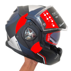 Helm LS2 Advant-X FF901 Modular Flip Back Ultra Matt Blue Red