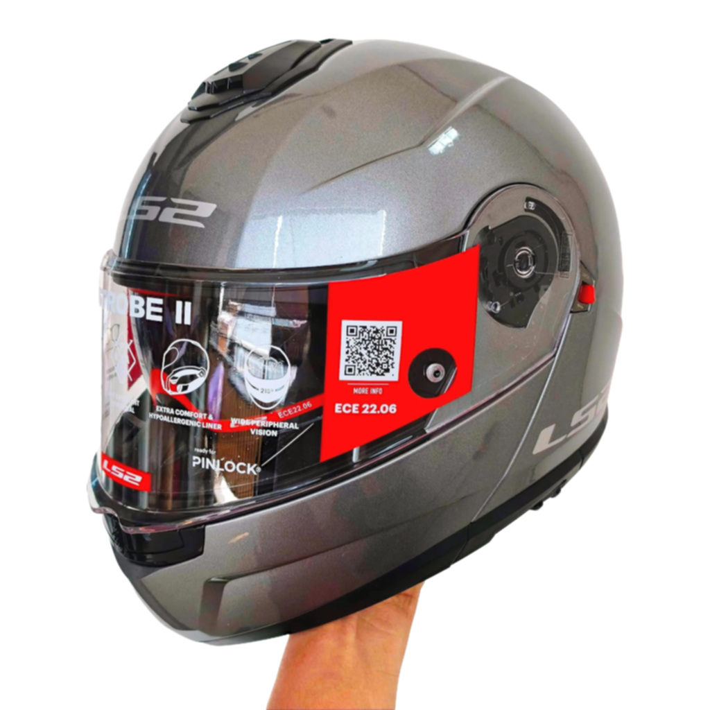 Helm LS2 Strobe 2 FF908 Gloss Titanium