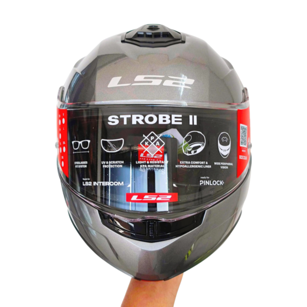 Helm LS2 Strobe 2 FF908 Gloss Titanium