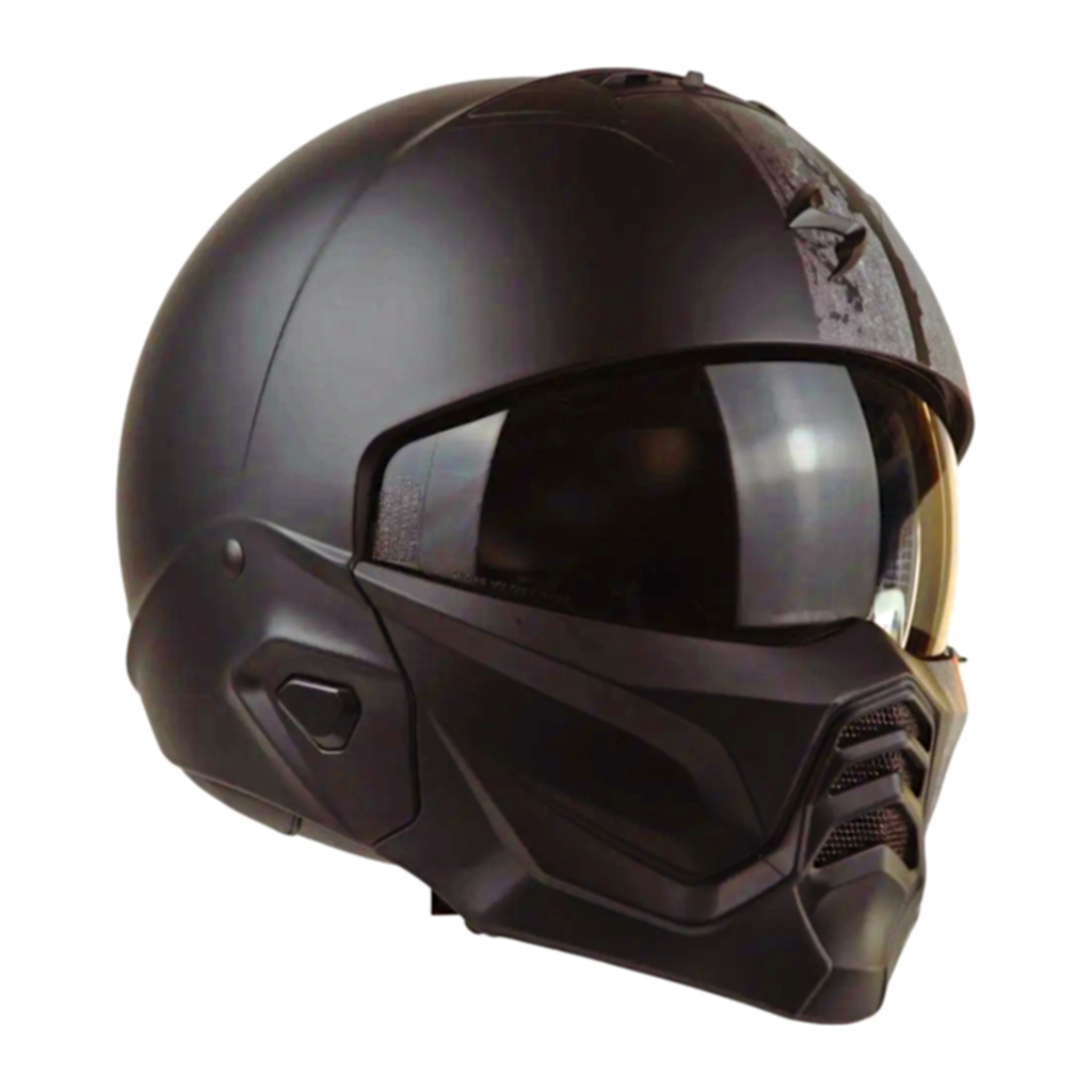 Helm Scorpion Exo Combat 2 Lord - Matt Black Red