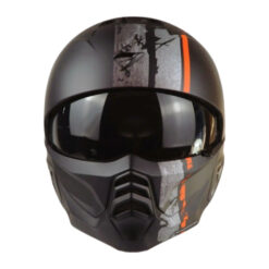 Helm Scorpion Exo Combat 2 Lord - Matt Black Red
