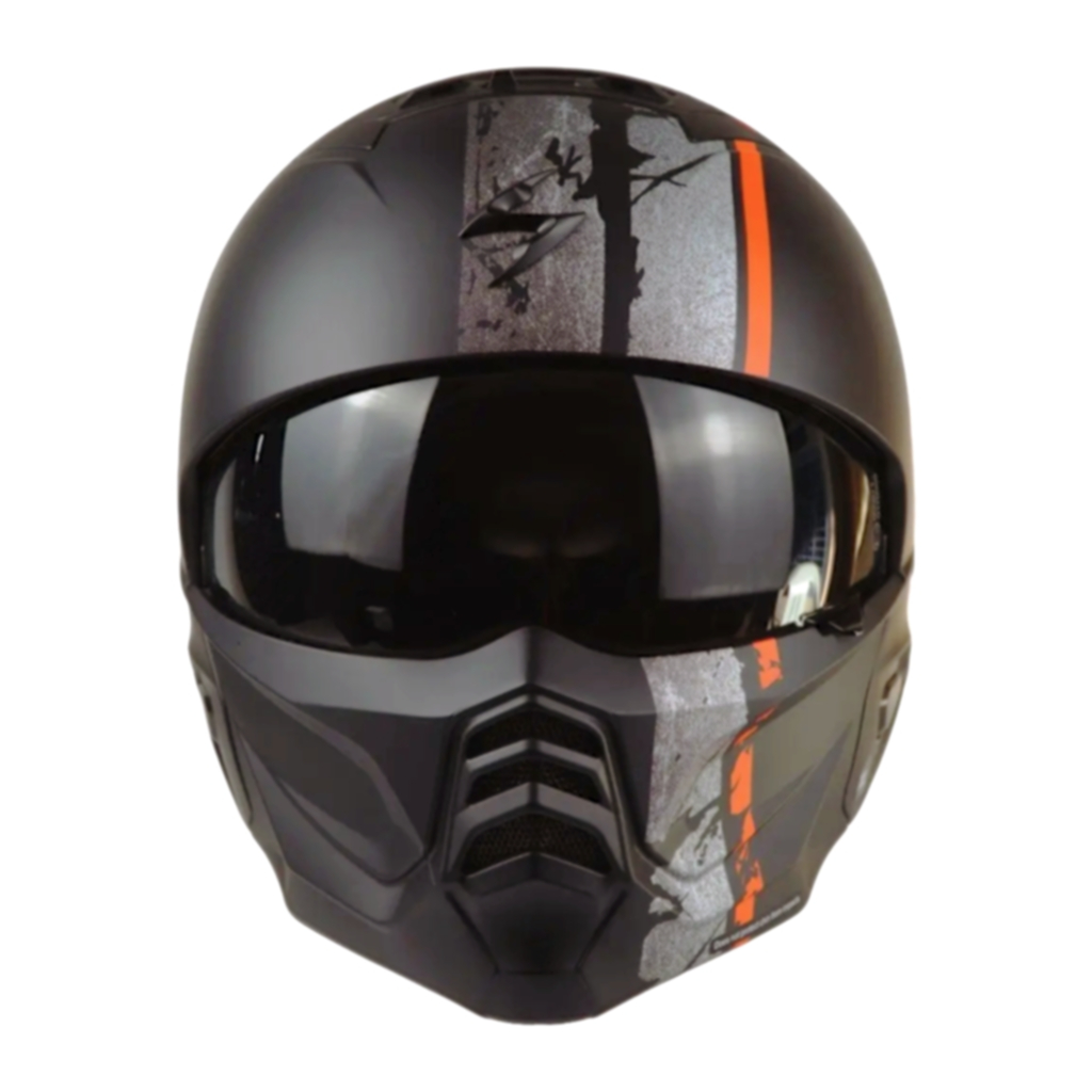 Helm Scorpion Exo Combat 2 Lord - Matt Black Red
