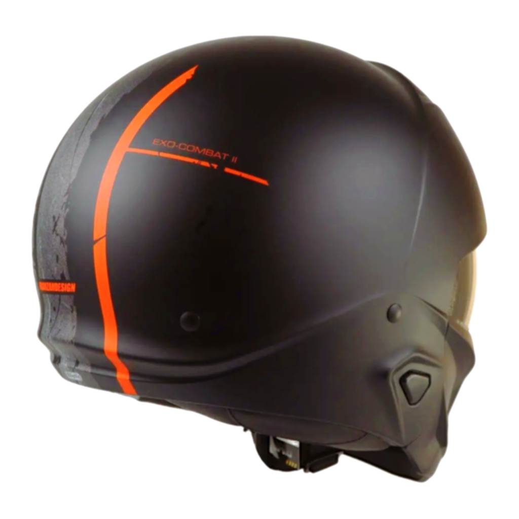 Helm Scorpion Exo Combat 2 Lord - Matt Black Red