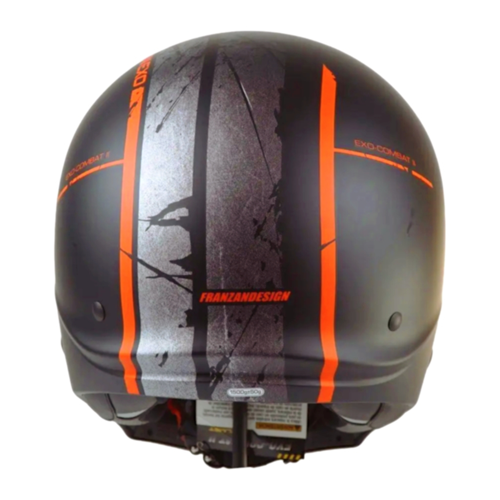 Helm Scorpion Exo Combat 2 Lord - Matt Black Red