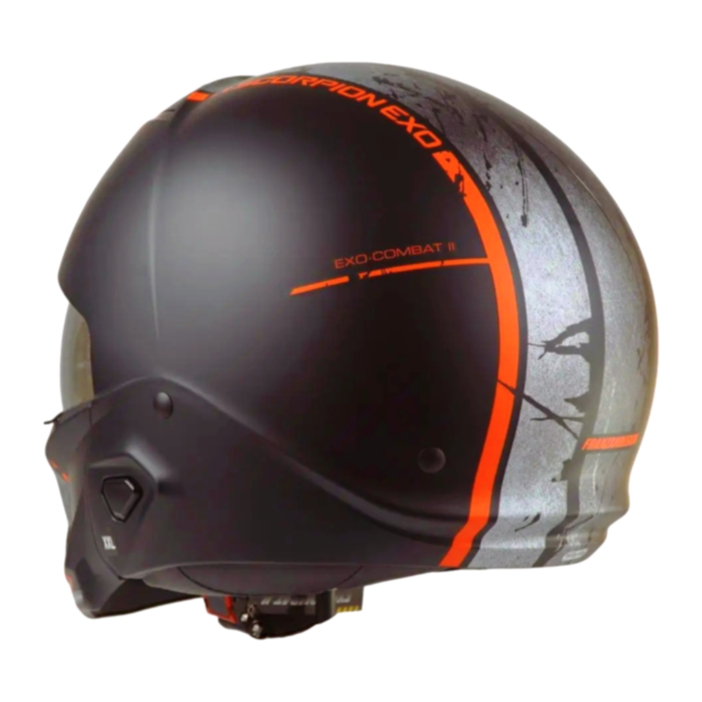 Helm Scorpion Exo Combat 2 Lord - Matt Black Red