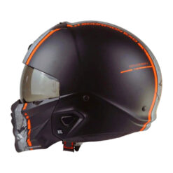 Helm Scorpion Exo Combat 2 Lord - Matt Black Red