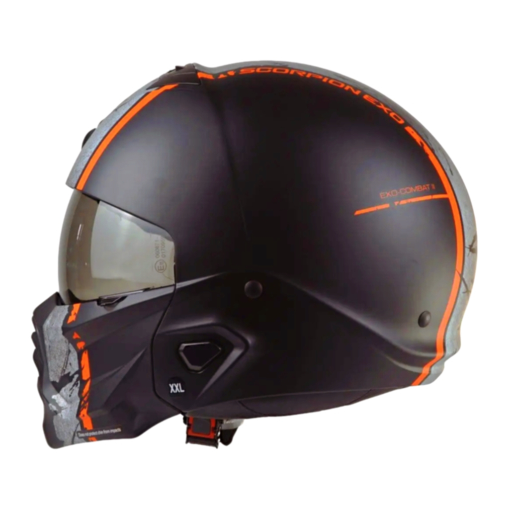 Helm Scorpion Exo Combat 2 Lord - Matt Black Red