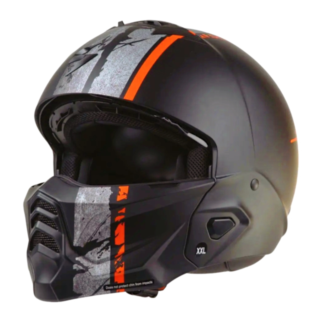 Helm Scorpion Exo Combat 2 Lord - Matt Black Red