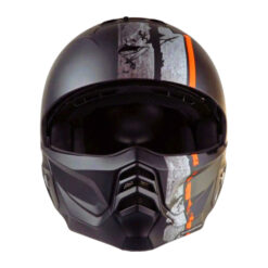 Helm Scorpion Exo Combat 2 Lord - Matt Black Red