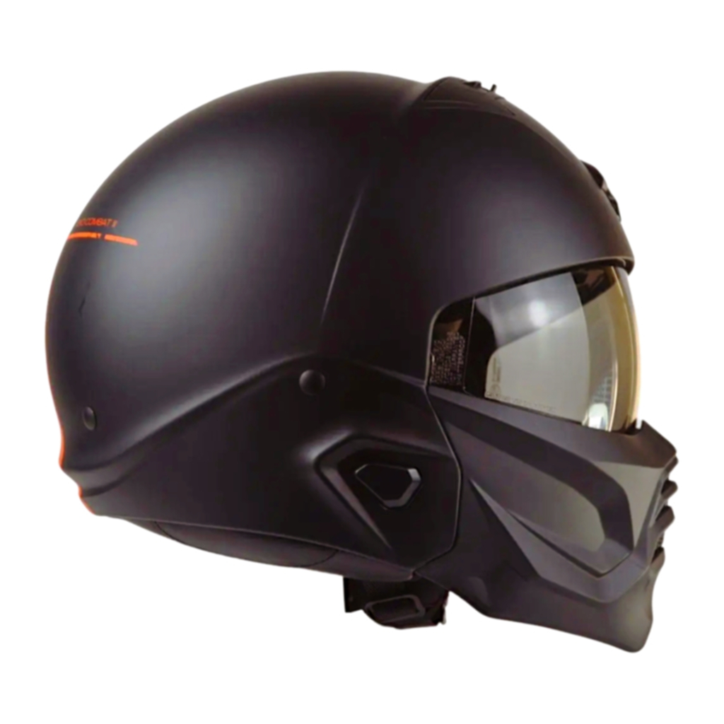 Helm Scorpion Exo Combat 2 Lord - Matt Black Red