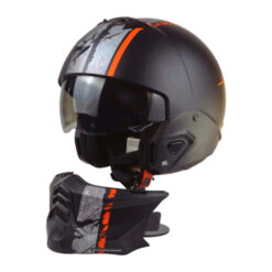 Helm Scorpion Exo Combat 2 Lord - Matt Black Red