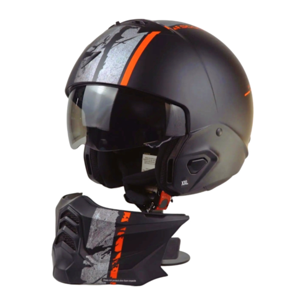 Helm Scorpion Exo Combat 2 Lord - Matt Black Red