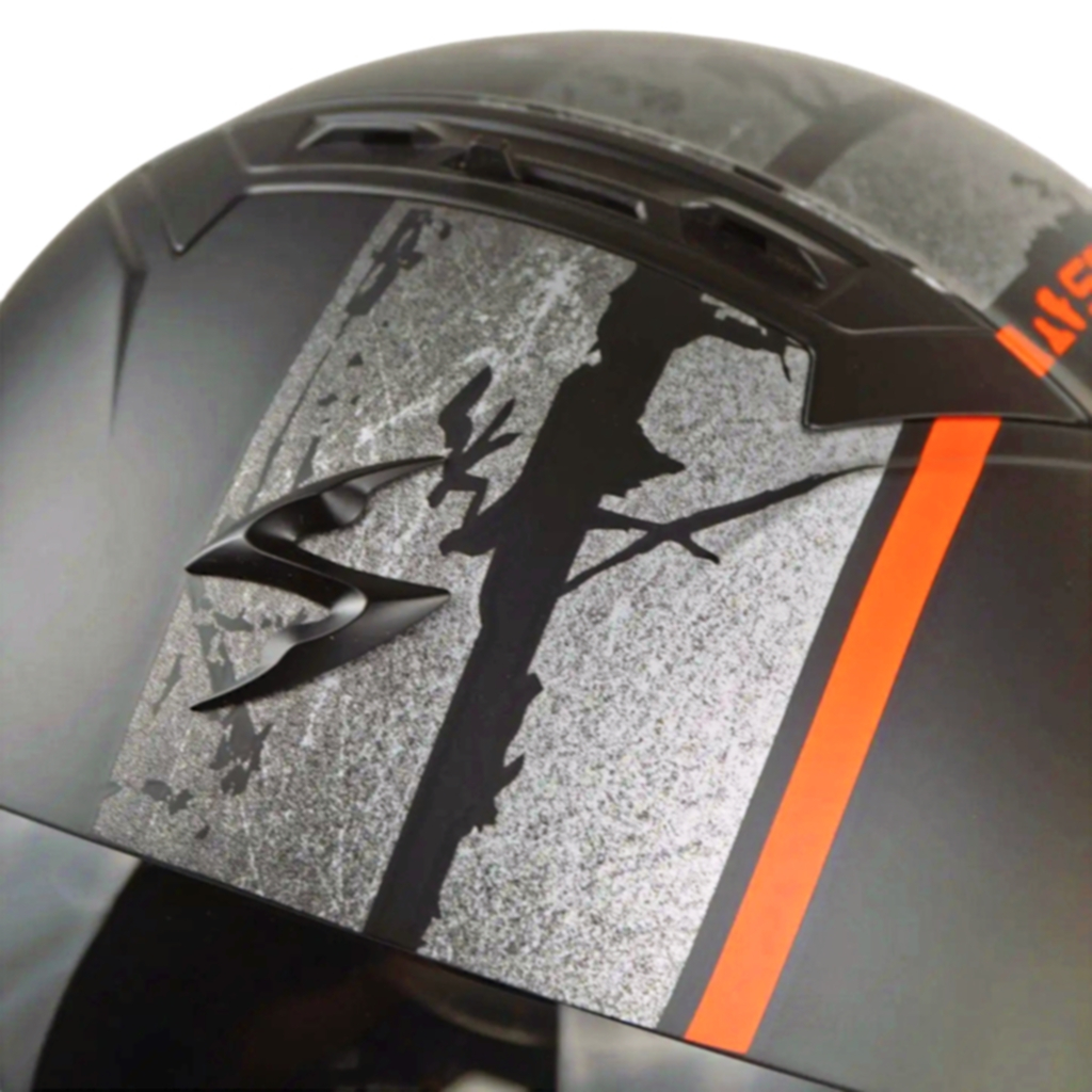 Helm Scorpion Exo Combat 2 Lord - Matt Black Red